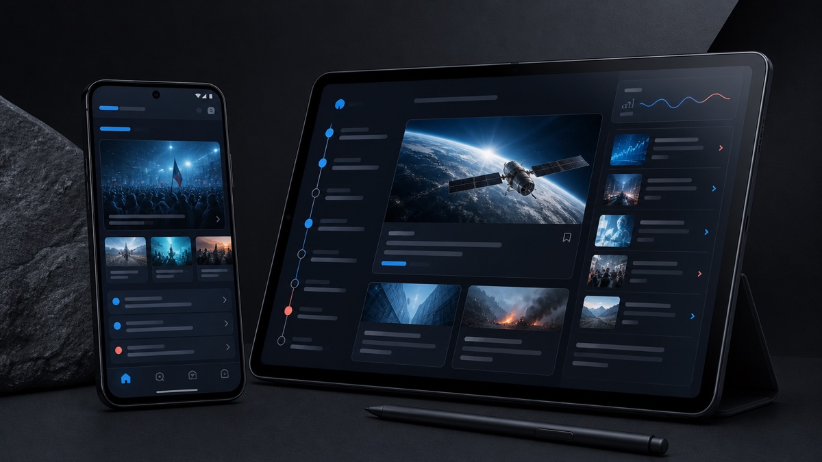 Akharin Khabar interface preview